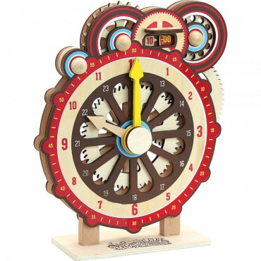 Zegar drewniany edukacyjny do nauki godzin Vilac - 2