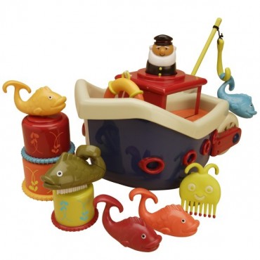 Zestaw do kąpieli – statek z akcesoriami Fish&Splish B. Toys