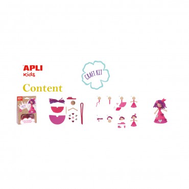 Zestaw artystyczny - Różowa Księżniczka Apli Kids - 17