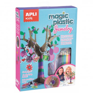 Zestaw z magicznym plastikiem - Biżuteria Apli Kids - 1