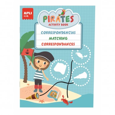 Teczka małego artysty z 3 książeczkami - Piraci Apli Kids