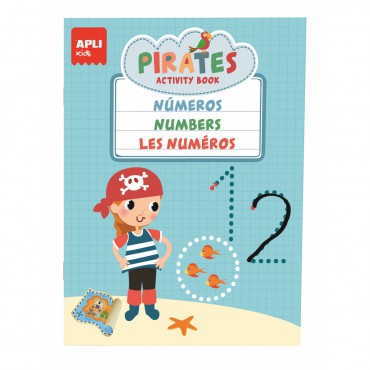 Teczka małego artysty z 3 książeczkami - Piraci Apli Kids