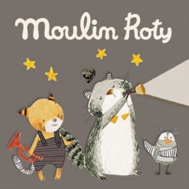 Zestaw 3 krążków z bajkami Les Moustaches Moulin Roty - 1