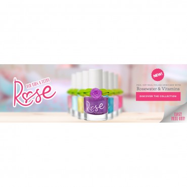 Lakier do paznokci dla dzieci Rose peel-off - Sic  Snails