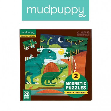 Puzzle magnetyczne Dinozaury 4+ Mudpuppy - 7