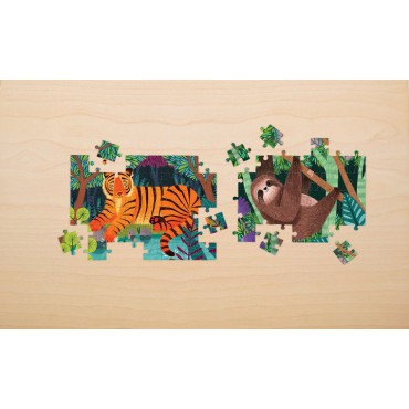 Puzzle mini Tygrys bengalski 48 elementów 4+ Mudpuppy