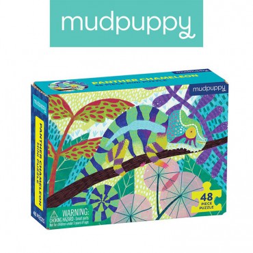 Puzzle mini Kameleon lamparci 48 elementów 4+ Mudpuppy