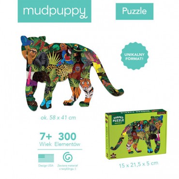 Puzzle konturowe tygrys Las deszczowy 300 elementów 7+ Mudpuppy - 4