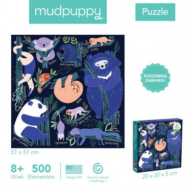 Puzzle rodzinne Drzemka w drzewach 500 elementów 8+ Mudpuppy - 5