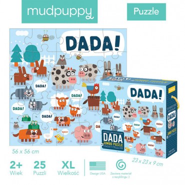 Puzzle podłogowe Jumbo Tata 25 elementów 2+ Mudpuppy