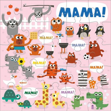 Puzzle podłogowe Jumbo Mama 25 elementów 2+ Mudpuppy