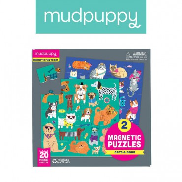 Puzzle magnetyczne Koty i psy 4+ Mudpuppy - 2