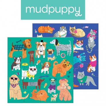 Puzzle magnetyczne Koty i psy 4+ Mudpuppy - 7