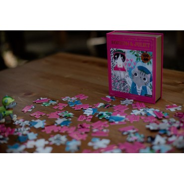 Puzzle - książka „Romeomiau i Julia” Kotopowieści 100 elementów 6+ Mudpuppy - 7