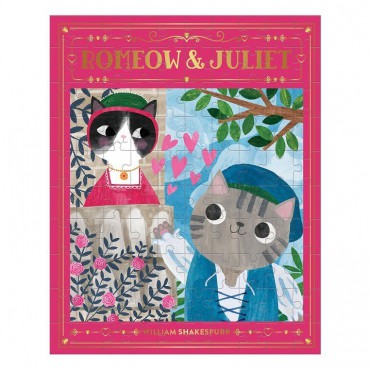 Puzzle - książka „Romeomiau i Julia” Kotopowieści 100 elementów 6+ Mudpuppy - 10