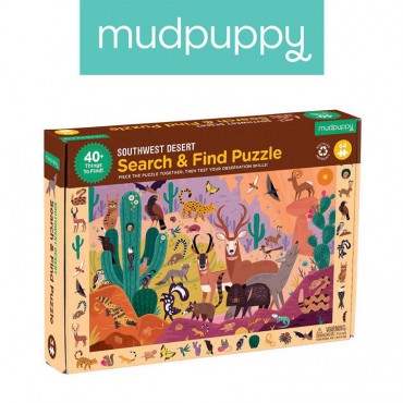 Puzzle obserwacyjne Amerykańska pustynia 64 elementy 4+ Mudpuppy - 5