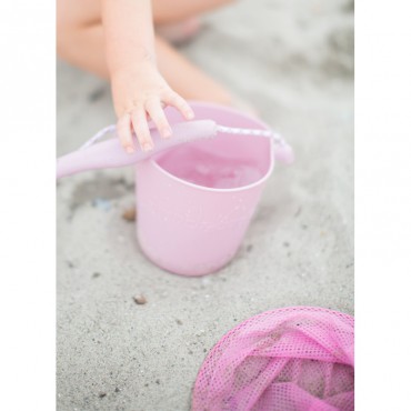 Zestaw zabawek do piasku Wiaderko + łopatka Różowy Scrunch