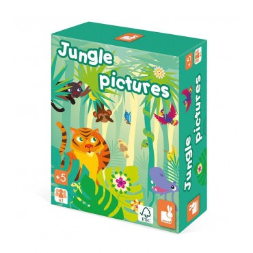 Gra pamięciowa Obrazki z dżungli Janod - 2