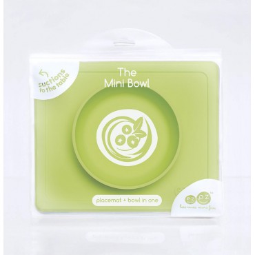 EZPZ Silikonowa miseczka z podkładką 2w1 Mini Bowl zielony