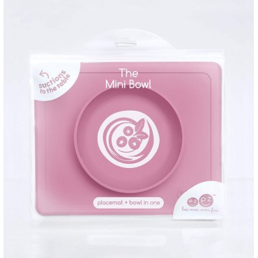 EZPZ Silikonowa miseczka z podkładką 2w1 Mini Bowl różowy