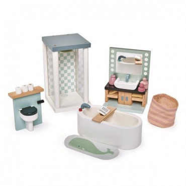 Drewniane meble do domku dla lalek - łazienka Tender Leaf Toys - 1
