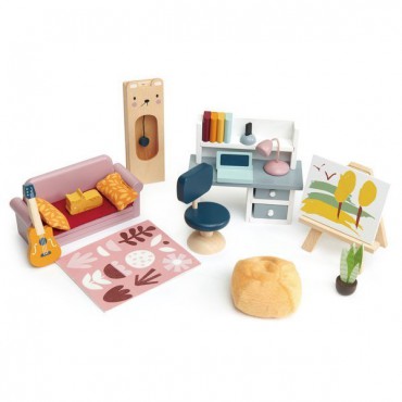 Drewniane meble do domku dla lalek - pokój młodzieżowy Tender Leaf Toys - 2