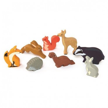 Drewniane figurki do zabawy - Leśne zwierzęta Tender Leaf Toys - 5