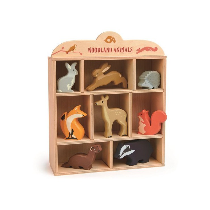 Drewniane figurki do zabawy - Leśne zwierzęta Tender Leaf Toys - 1