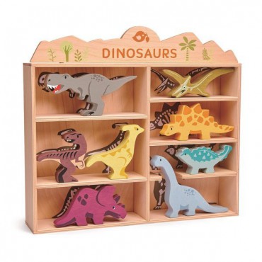 Drewniane figurki do zabawy - dinozaury Tender Leaf Toys - 1