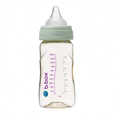 Butelka ze smoczkiem do karmienia niemowląt wykonana z PPSU 240 ml Sage b.box