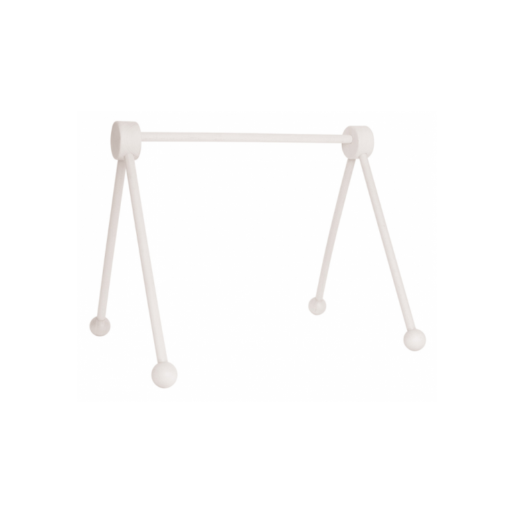 Drewniany stojak edukacyjny -baby gym biały Jabadabado - 1