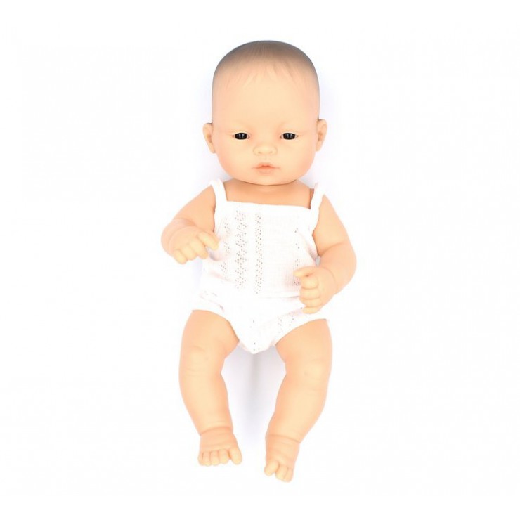 Lalka dziewczynka Azjatka 32cm + Ubranko Miniland Baby - 1