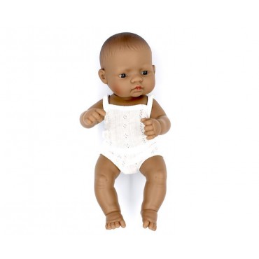 Lalka dziewczynka Hiszpanka 32cm + Ubranko Miniland Baby