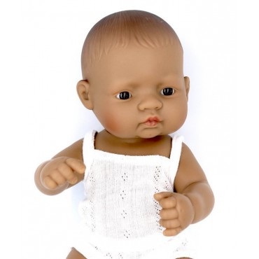 Lalka dziewczynka Hiszpanka 32cm + Ubranko Miniland Baby