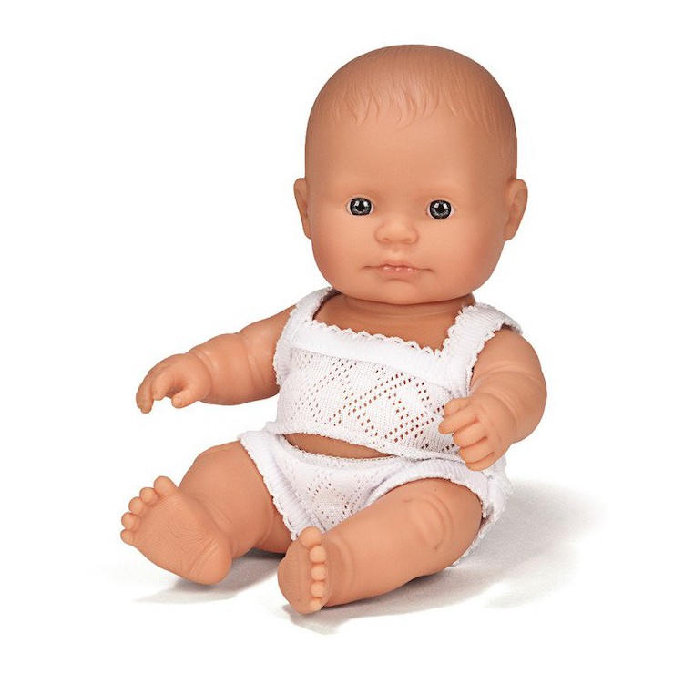 Lalka chłopiec Europejczyk 21cm Miniland Baby - 1