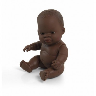 Lalka chłopiec Afrykańczyk 21cm Miniland Baby - 2