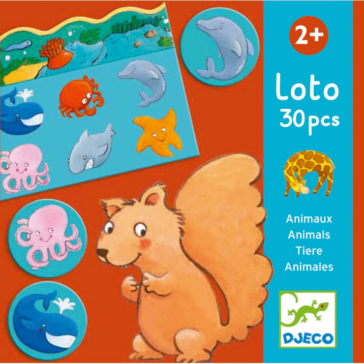 Gra edukacyjna Lotto zwierzęta Djeco - 1