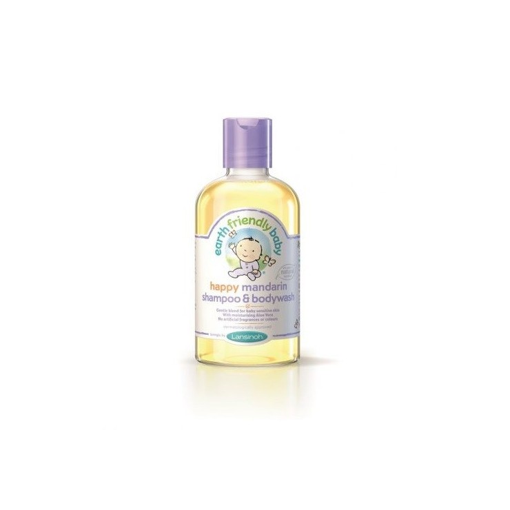 Earth Friendly Baby Organiczny szampon i płyn do mycia 2w1 o zapachu mandarynki, 250ml