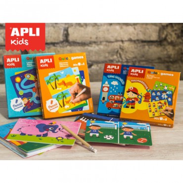 Gra podróżna z naklejkami Sudoku kształty Apli Kids