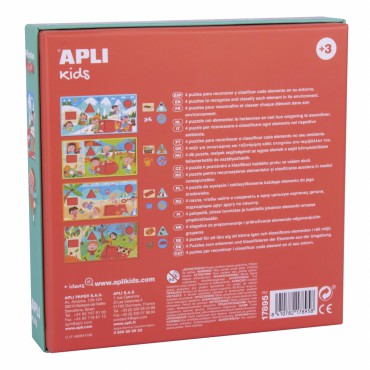 Puzzle 4 układanki - Cztery pory roku 3+ Apli Kids
