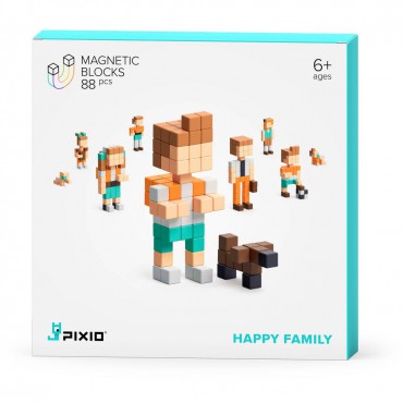 Klocki magnetyczne Pixio Happy Family Story Series