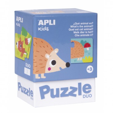 Puzzle dwuczęściowe - Jakie to zwierzątko? 3+ Apli Kids