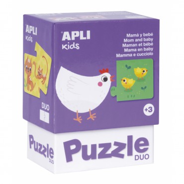 Puzzle dwuczęściowe - Mamy i ich dzieci 3+ Apli Kids