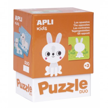 Puzzle dwuczęściowe - Przeciwieństwa 3+ Apli Kids