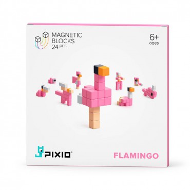 Klocki magnetyczne Pixio 24 Flamingo Story Series