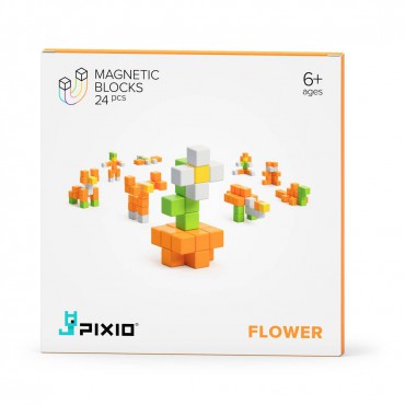 Klocki magnetyczne Pixio 24 Flower Story Series