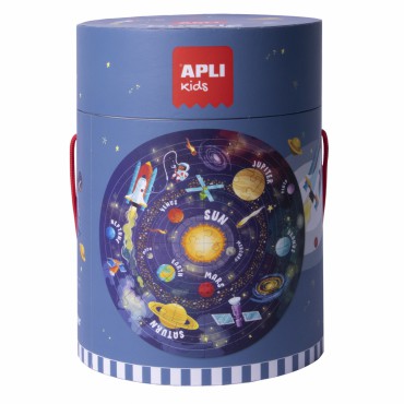 Puzzle okrągłe w tubie - Układ Słoneczny 5+ Apli Kids