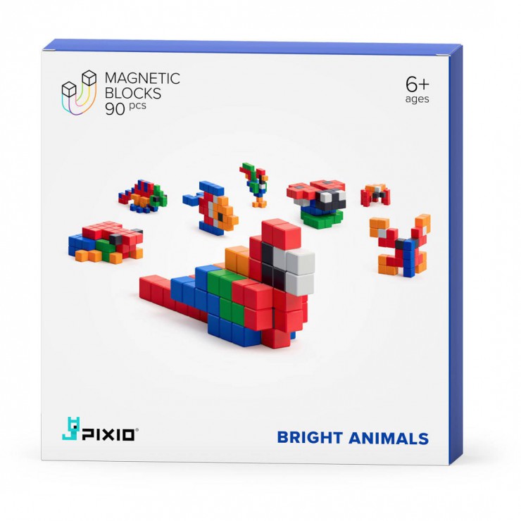 Klocki magnetyczne Pixio Bright Animals Story Series