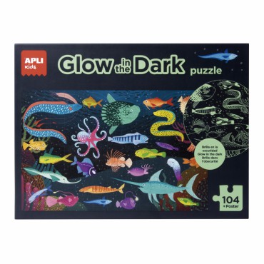 Puzzle świecące w ciemności - Ocean 5+ Apli Kids