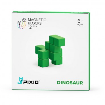 Klocki magnetyczne Green Dinosaur 12 Color Series